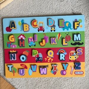 Little tikes ABC Chunky Wooden Colorful Alphabet Puzzle